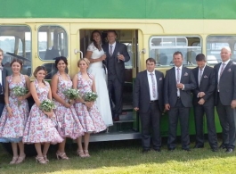 Classic Wedding Bus for hire in Southsea